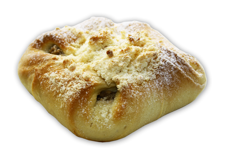 Kynutý šátek – tvaroh/ povidla/ ořech/ mák 150g